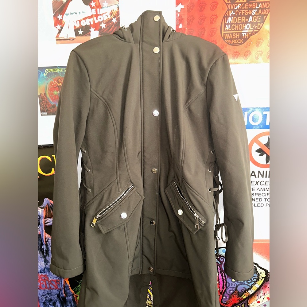 Guess Forest Green Zip/Button Coat